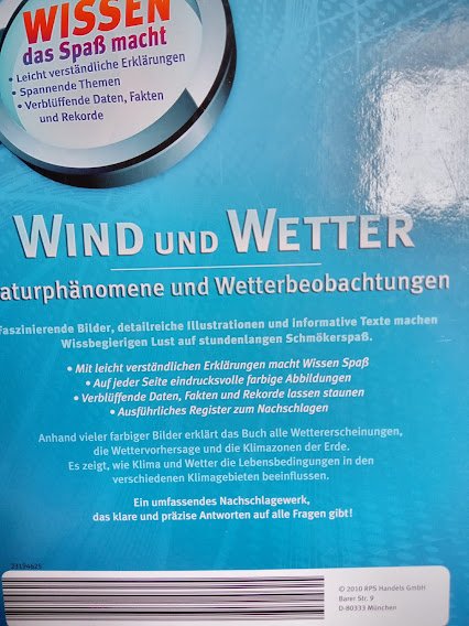 Wissen das Spass macht  Wind und Wetter