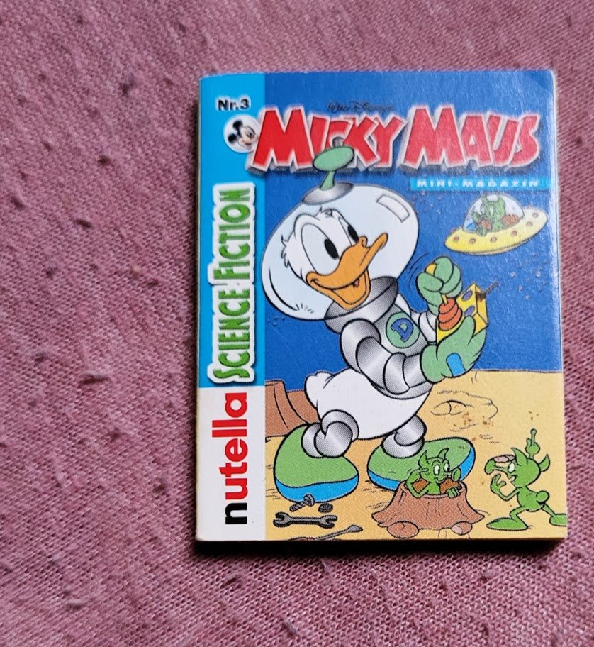 nutella Minibuch Micky maus nr. 3 sciencefiction