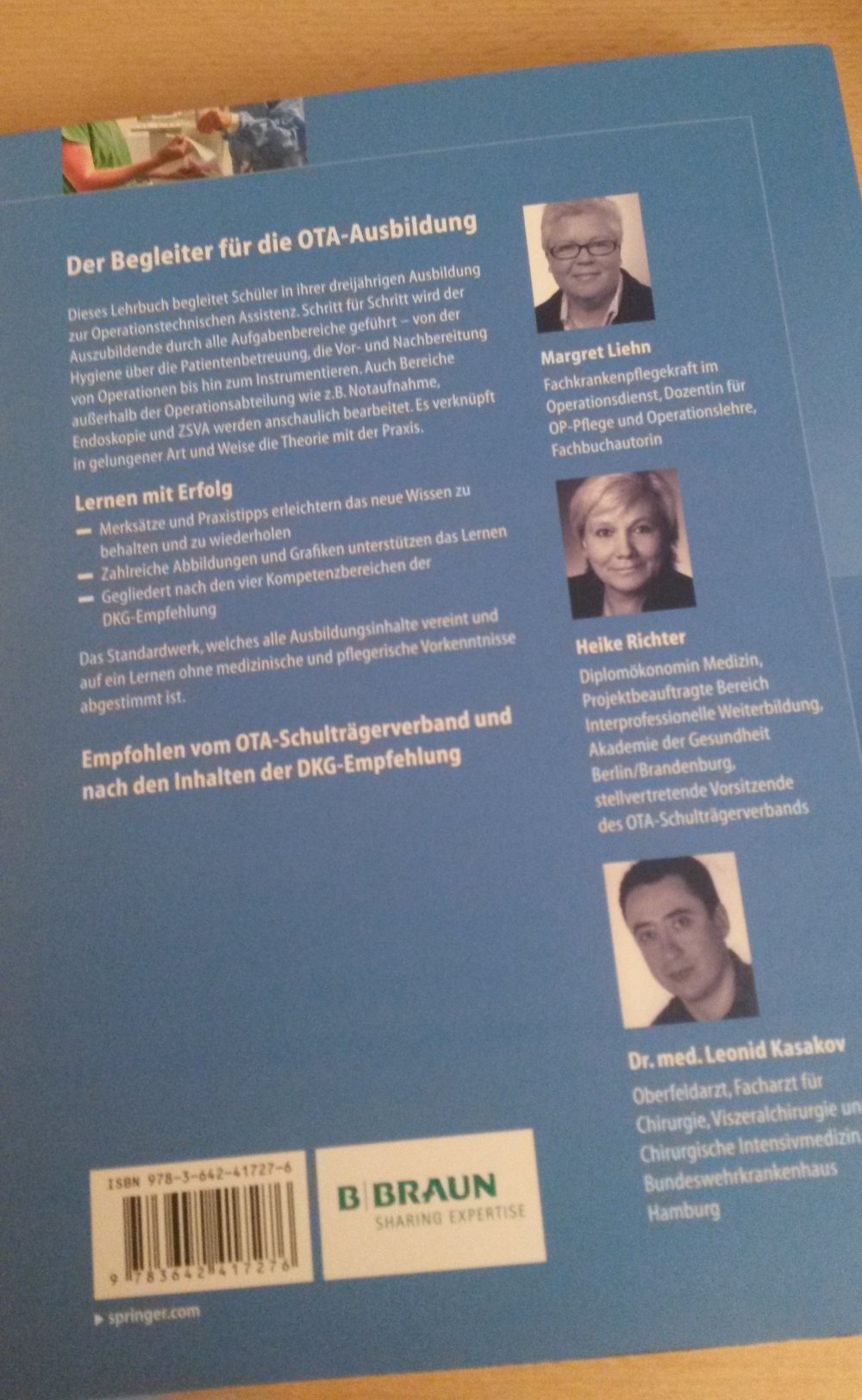 OTA-Lehrbuch Ausbildung zur Operationstechnischen Assistenz