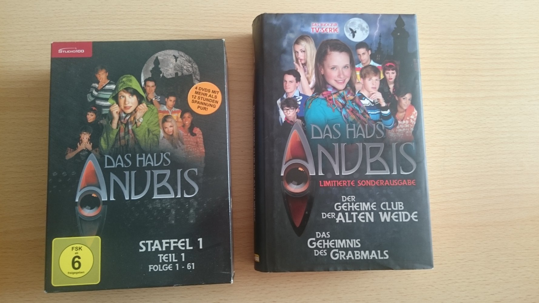 DVD Set Das Haus Anubis + Buch