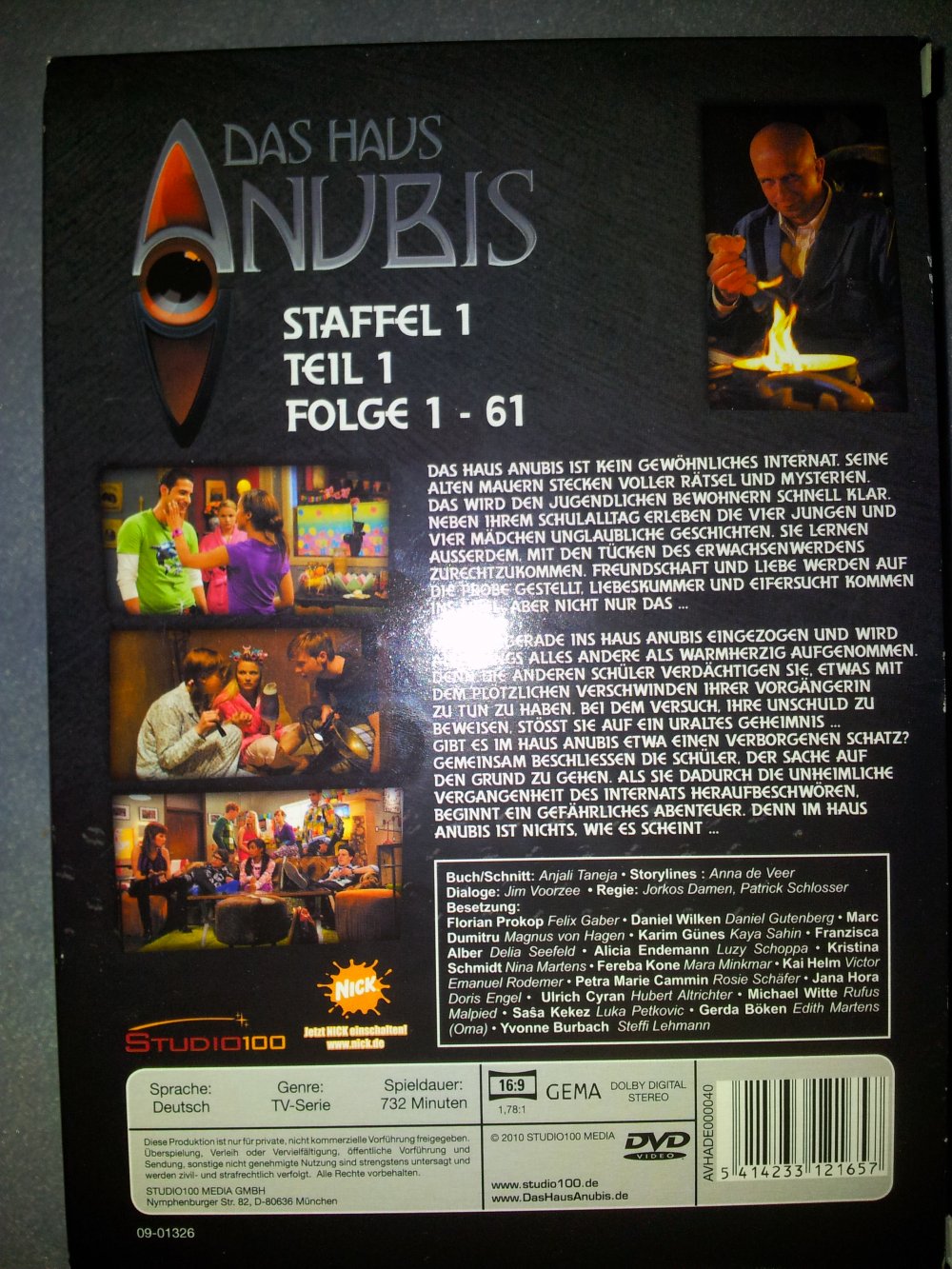 DVD Set Das Haus Anubis + Buch