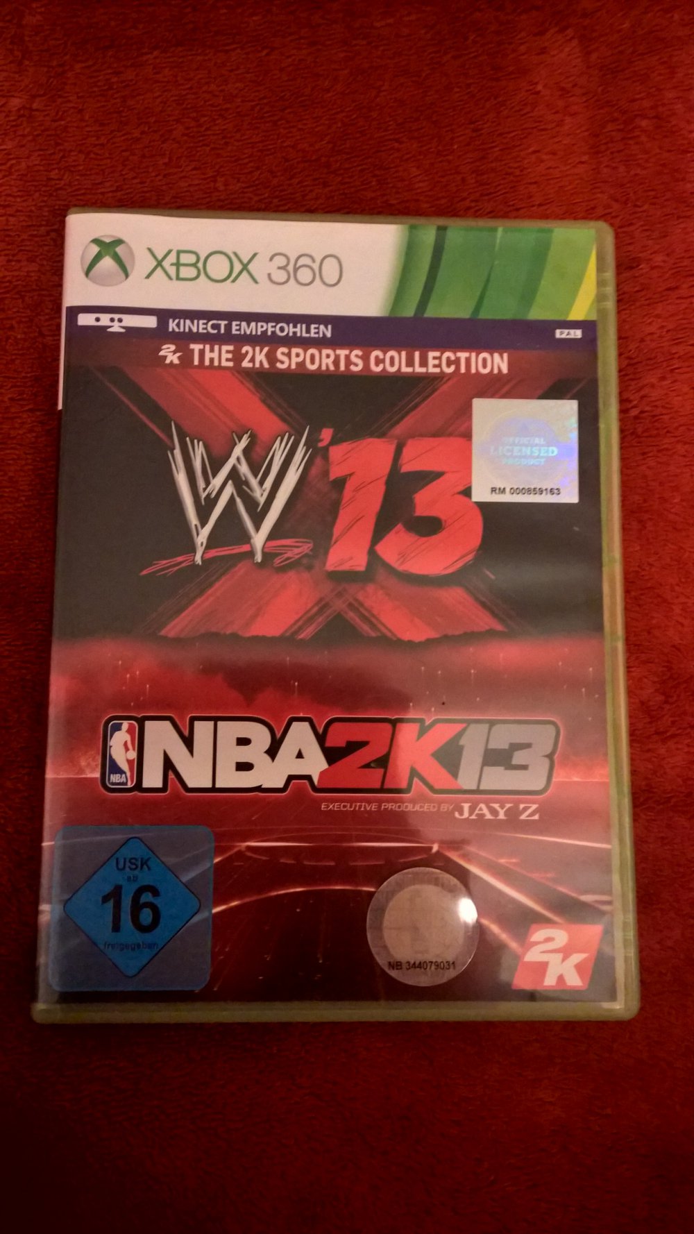 WWE 13 und NBA 2K13 Xbox 360 Spiel