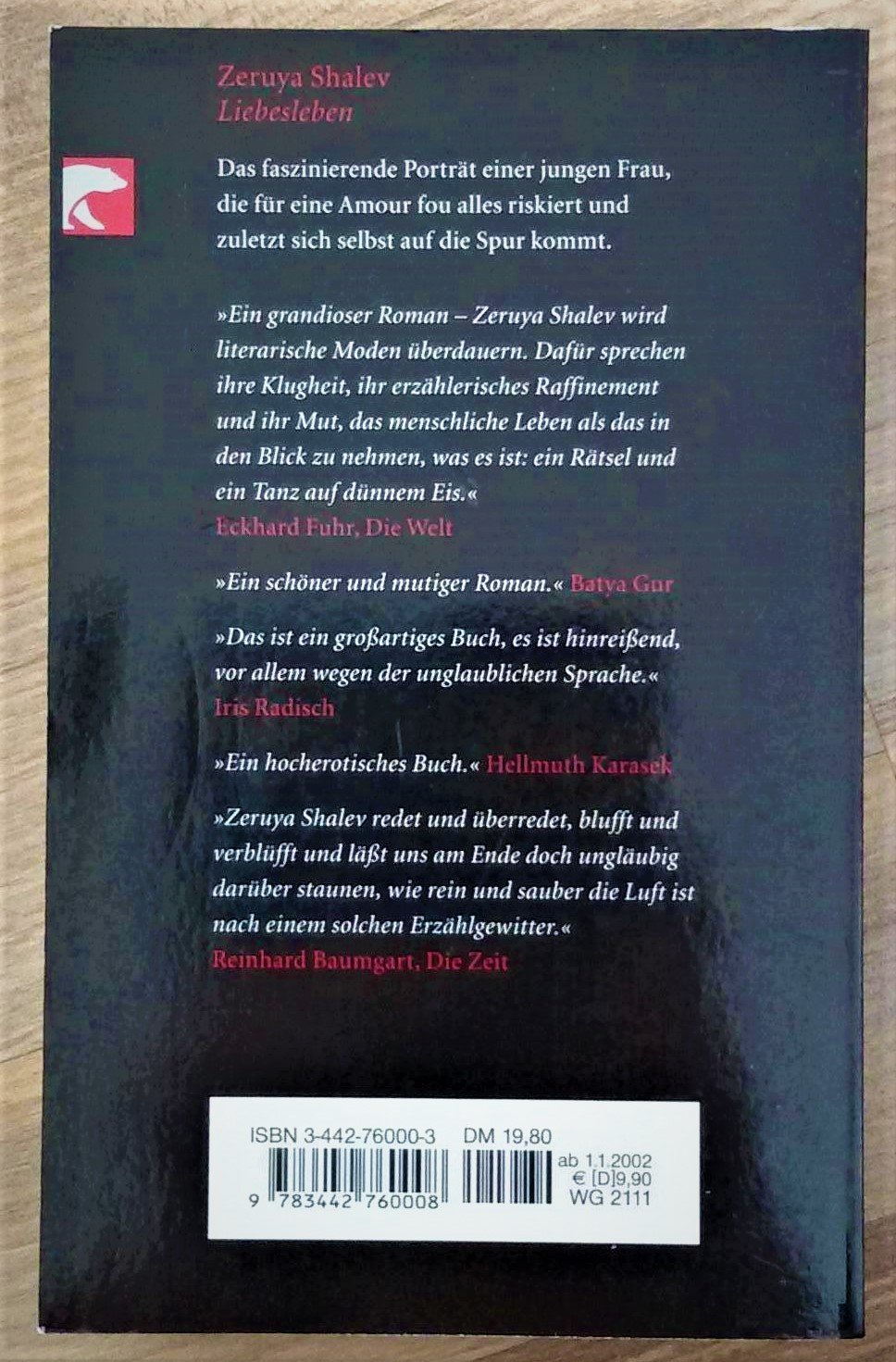  Liebesleben -- Zeruya Shalev