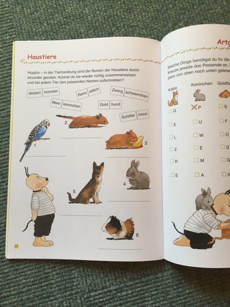 Sachkunde-Rätsel für das 1./2. Schuljahr