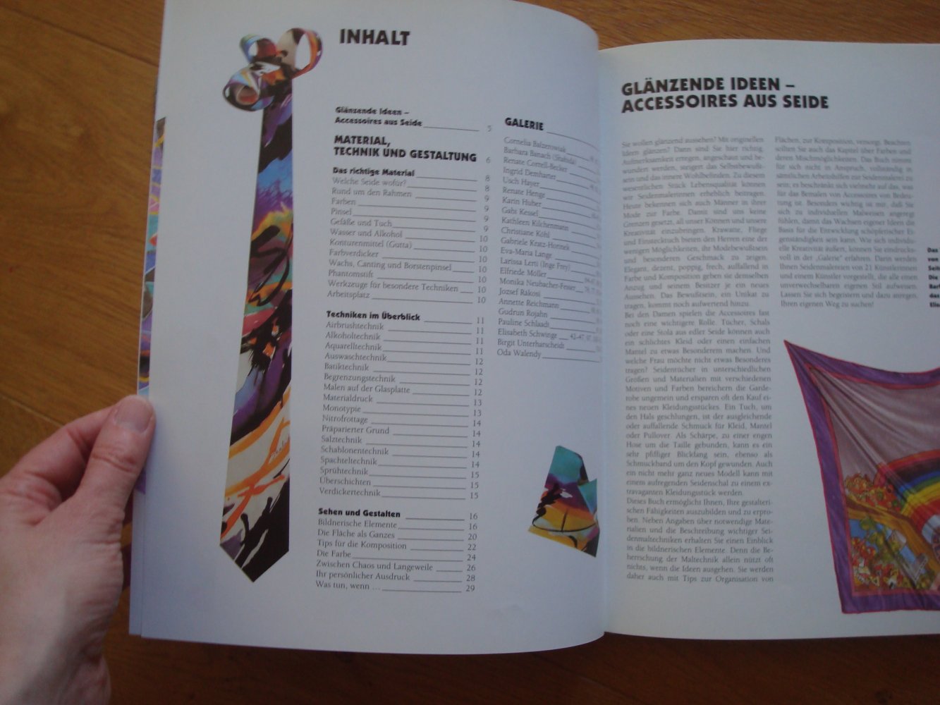 Buch Seidenmalerei Tücher und Krawatten Elisabeth Schwinge