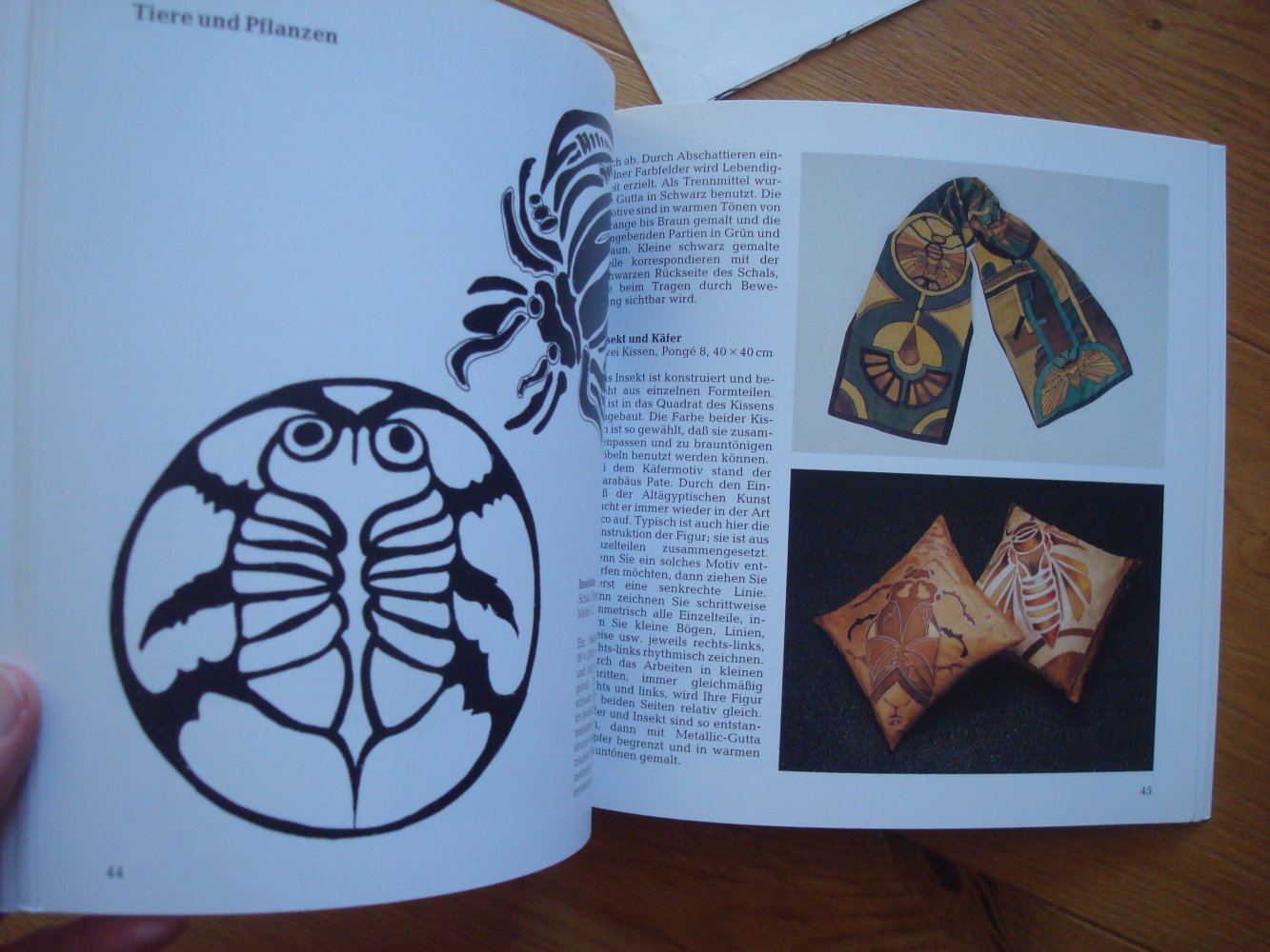 Elisabeth Schwinge Art Deco auf Seide mit Vorlagen, Seidenmalerei NEU