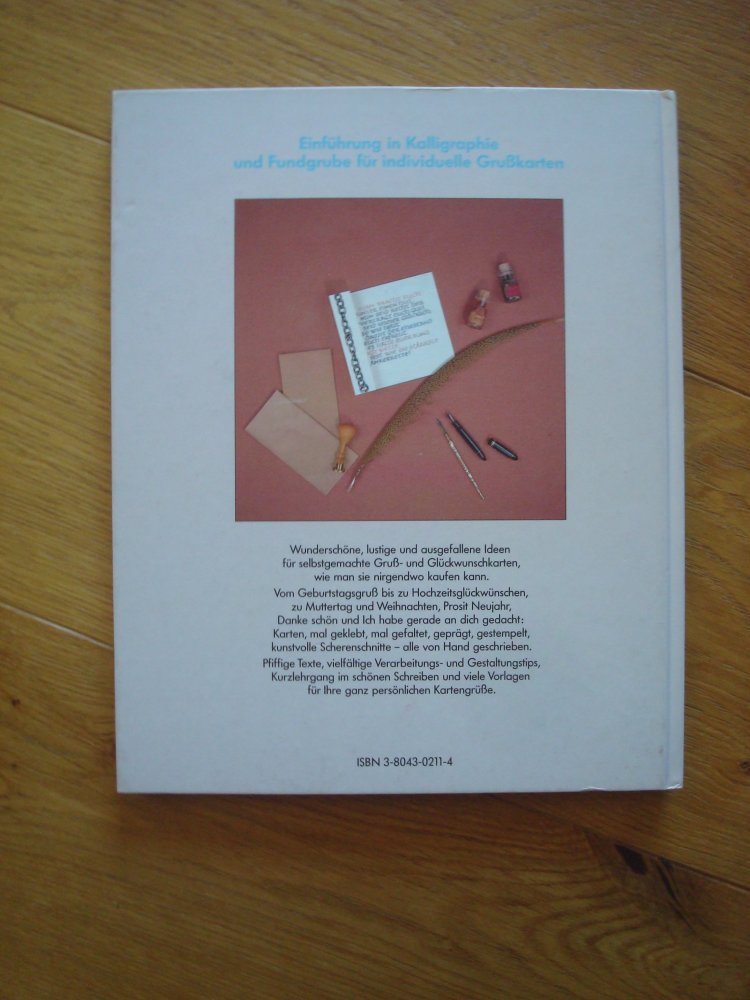 Buch Sachbuch Gruß- und Glückwunschkarten kalligraphieren, Kalligraphie Neu