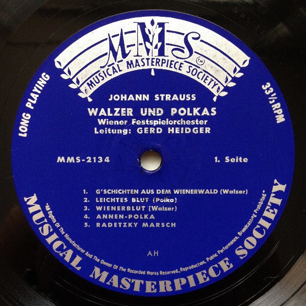 Johann Strauss* / Wiener Festspielorchester*, Gerd Heidger ?– Walzer Und Polkas 