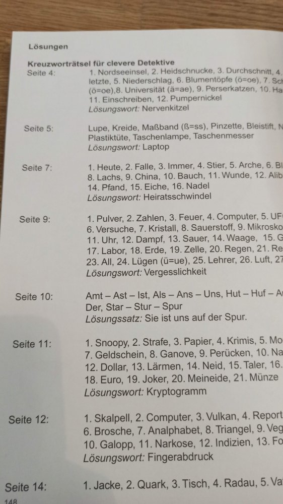 Schülerrätsel für Blitzmerker, ab 8 Jahre