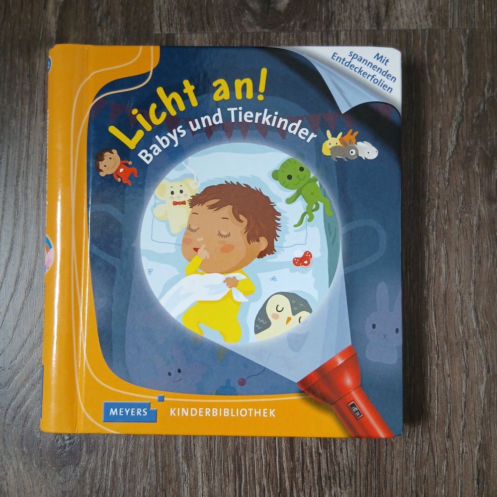 Licht an! Taschenlampenbuch Babys und Tierkinder
