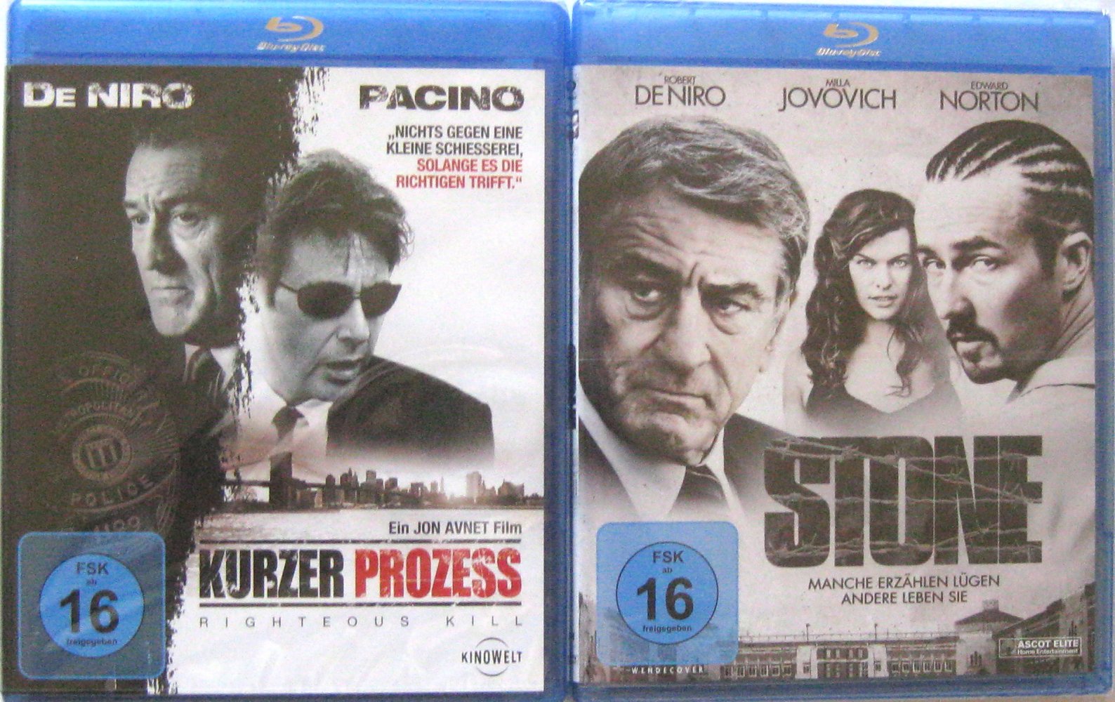 2 Blurays OVP/NEU mit DE NIRO: ++KURZER PROZESS++STONE    RAR!