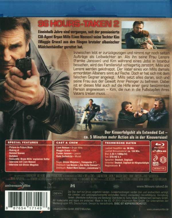BLURAYS  2 x LIAM NEESON  ACTION