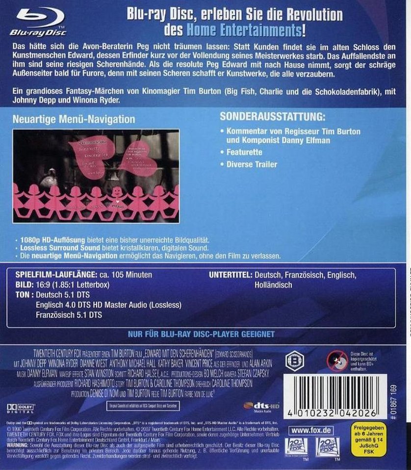 EDWARD MIT DEN SCHERENHÄNDEN ein grandioses FANTASY-MÄRCHEN