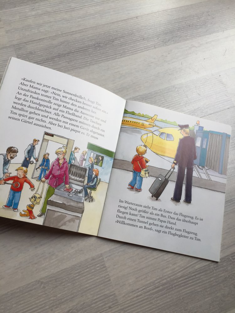 Tim fliegt in die Ferien 