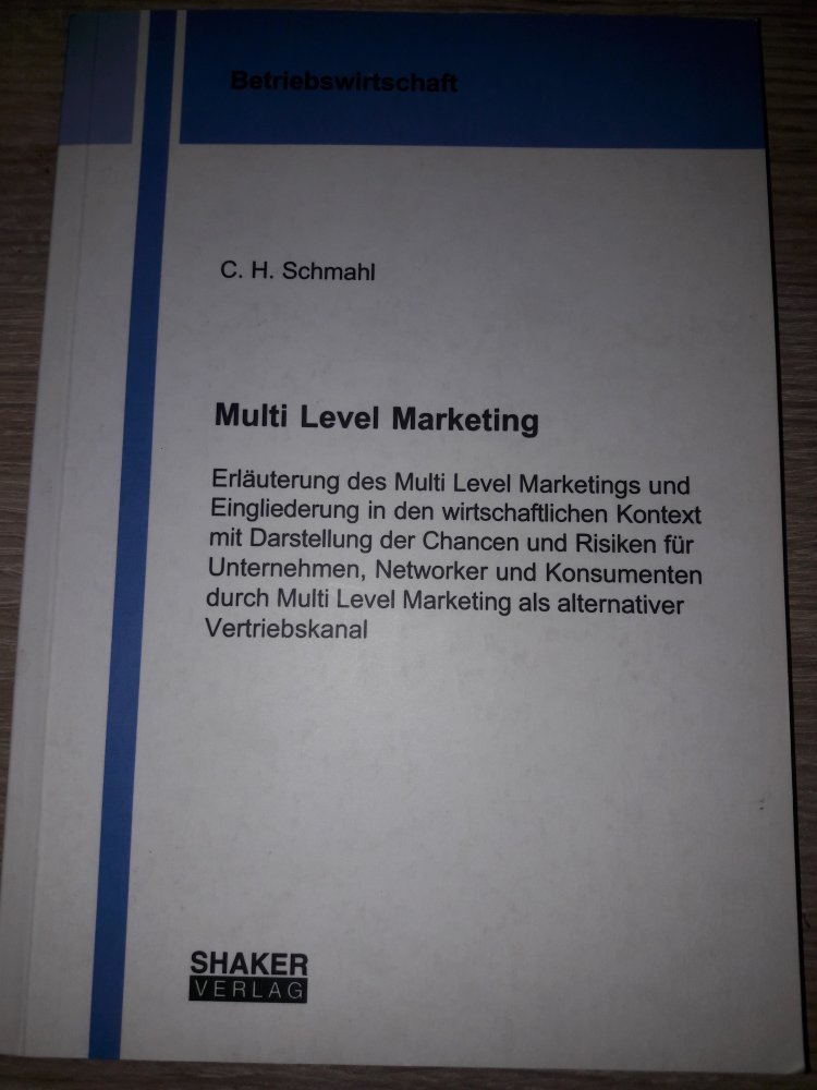 Multi Level Marketing Betriebswirtschaft Shaker-Verlag