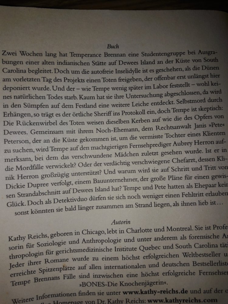 Hals über Kopf von Kathy Reichs