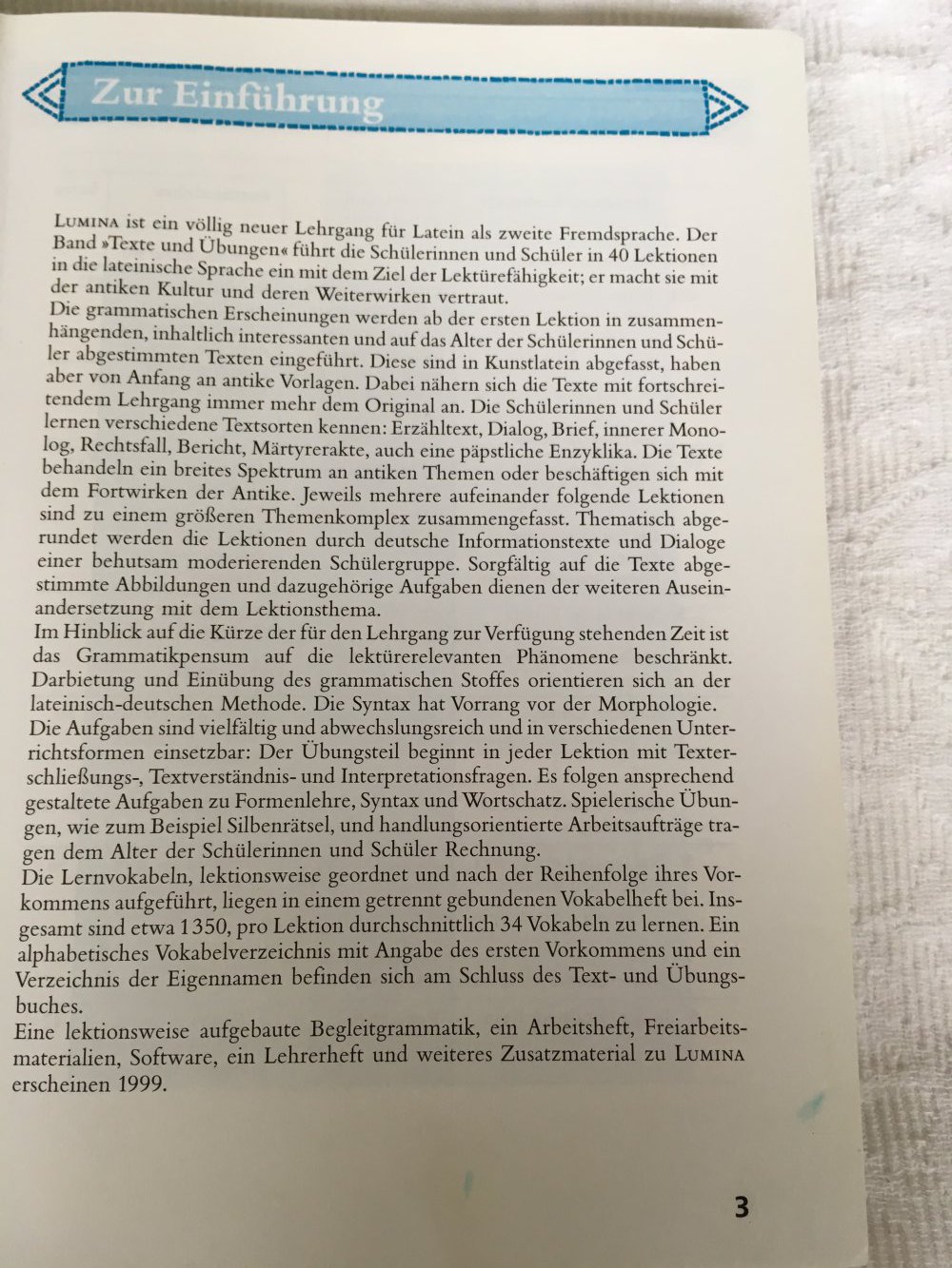 Latein Schule Lehrbuch Lumina Texte & Übungen ISBN: 978-3-525-71014-2