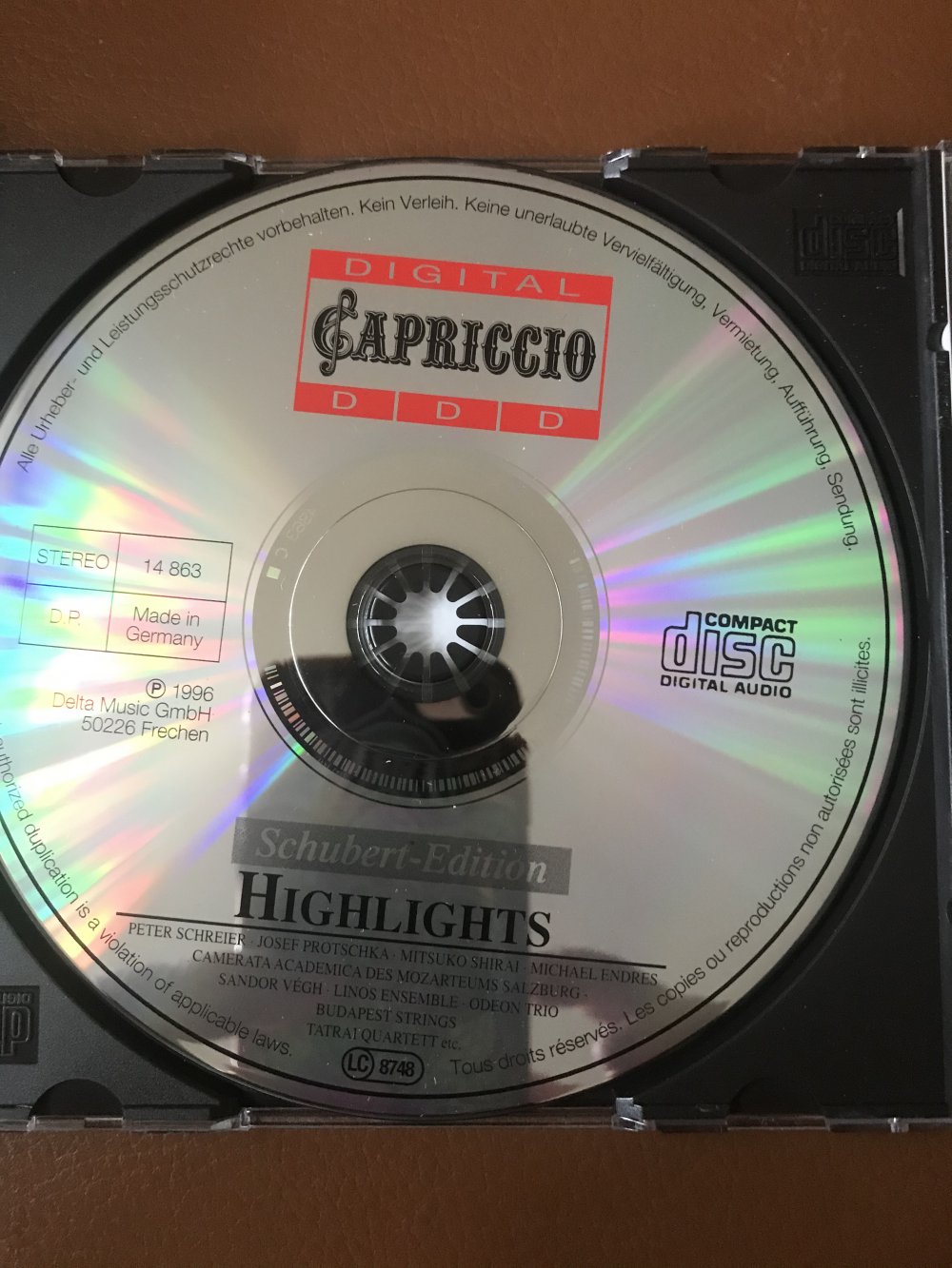 CD Musik von Schubert