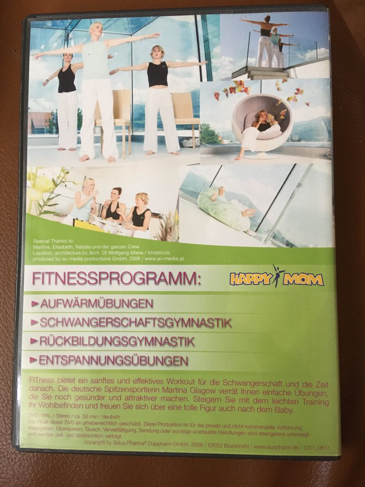 Fitness für Schwangere DVD