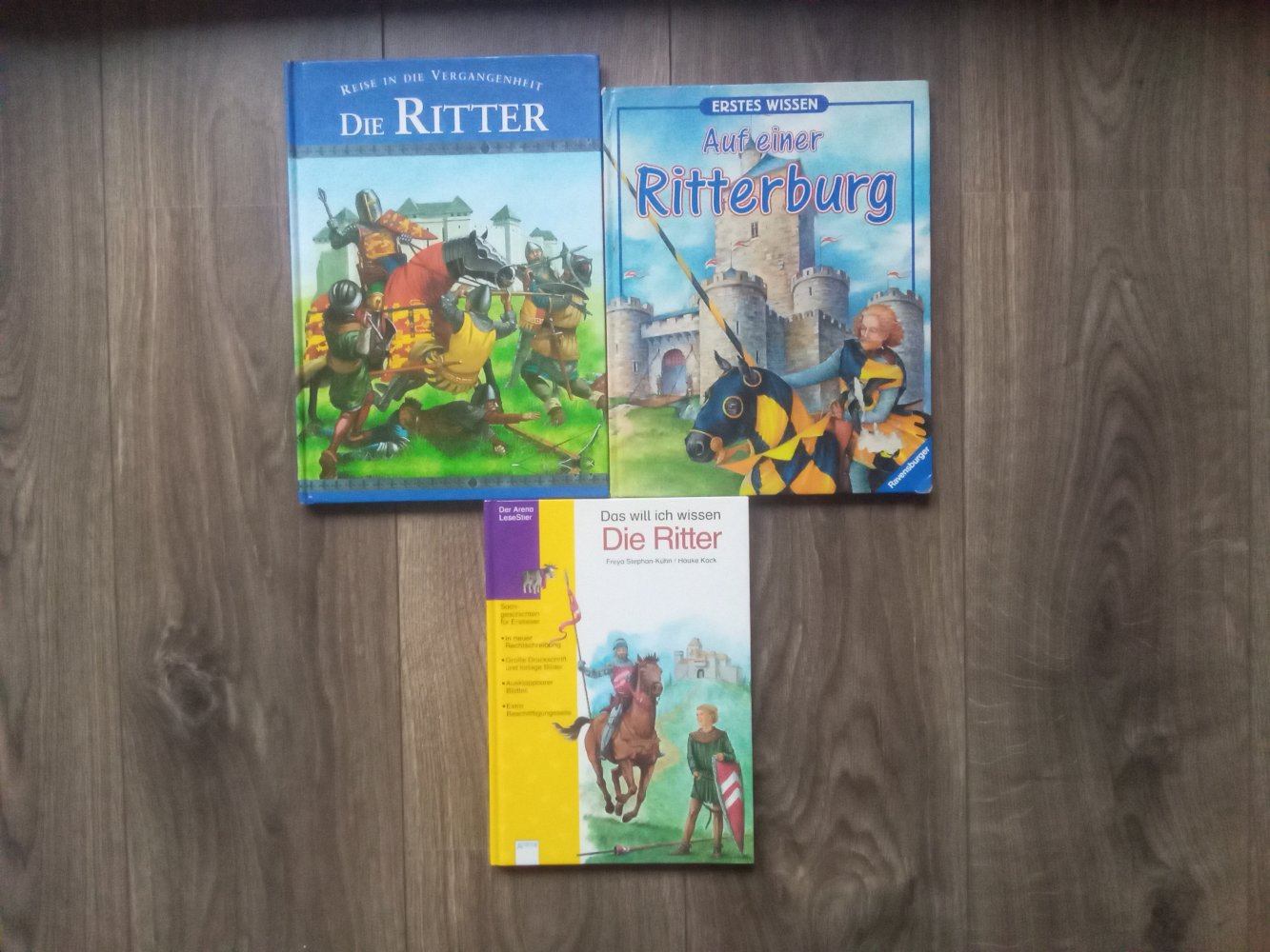 3x Sachbuch Ritter Ritterburg Kinder das will ich wissen Reise in die Vergangenheit 