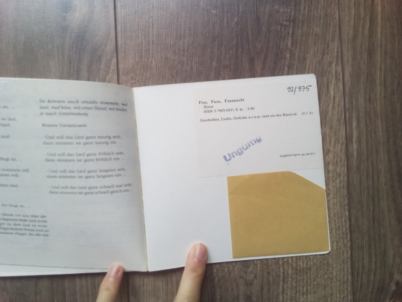 die Raupenbücher Fise, Füße, Fasenacht Rolf Krenzer