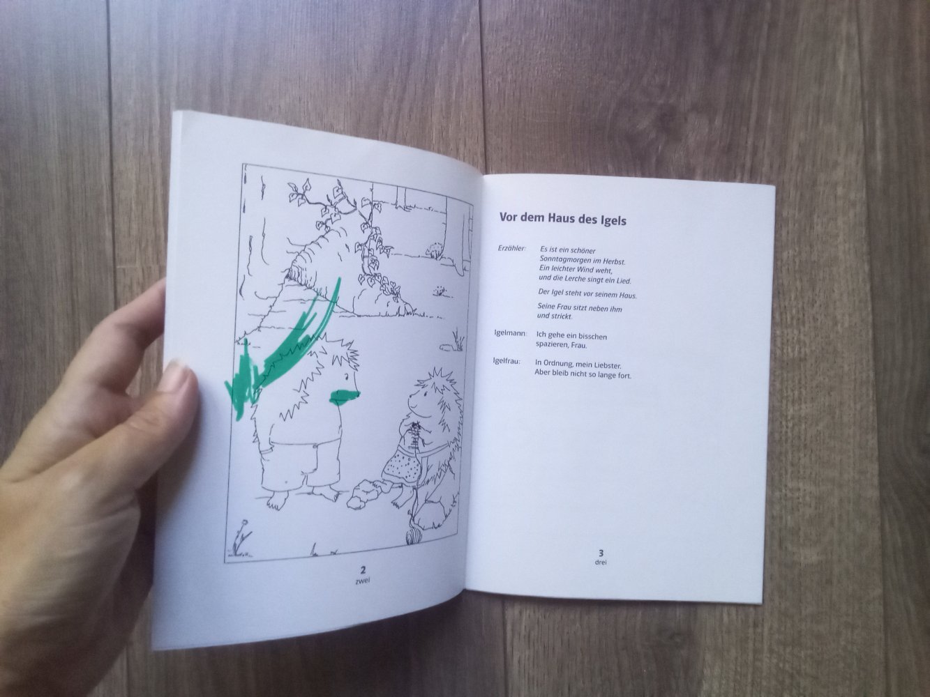 Der Hase und der Igel Klett vereinfachte Lesetexte ausmalen 1. + 2. Klasse Lektüre 