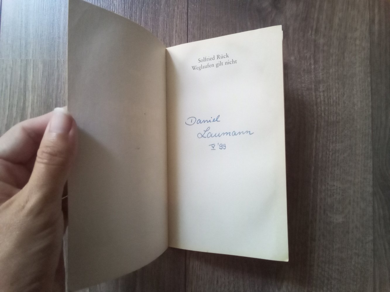 Weglaufen gilt nicht Solfried Rück dtv junior