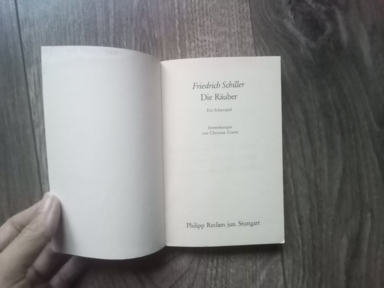 Reclam Heft die Räuber Friedrich Schiller Lektüre Buch