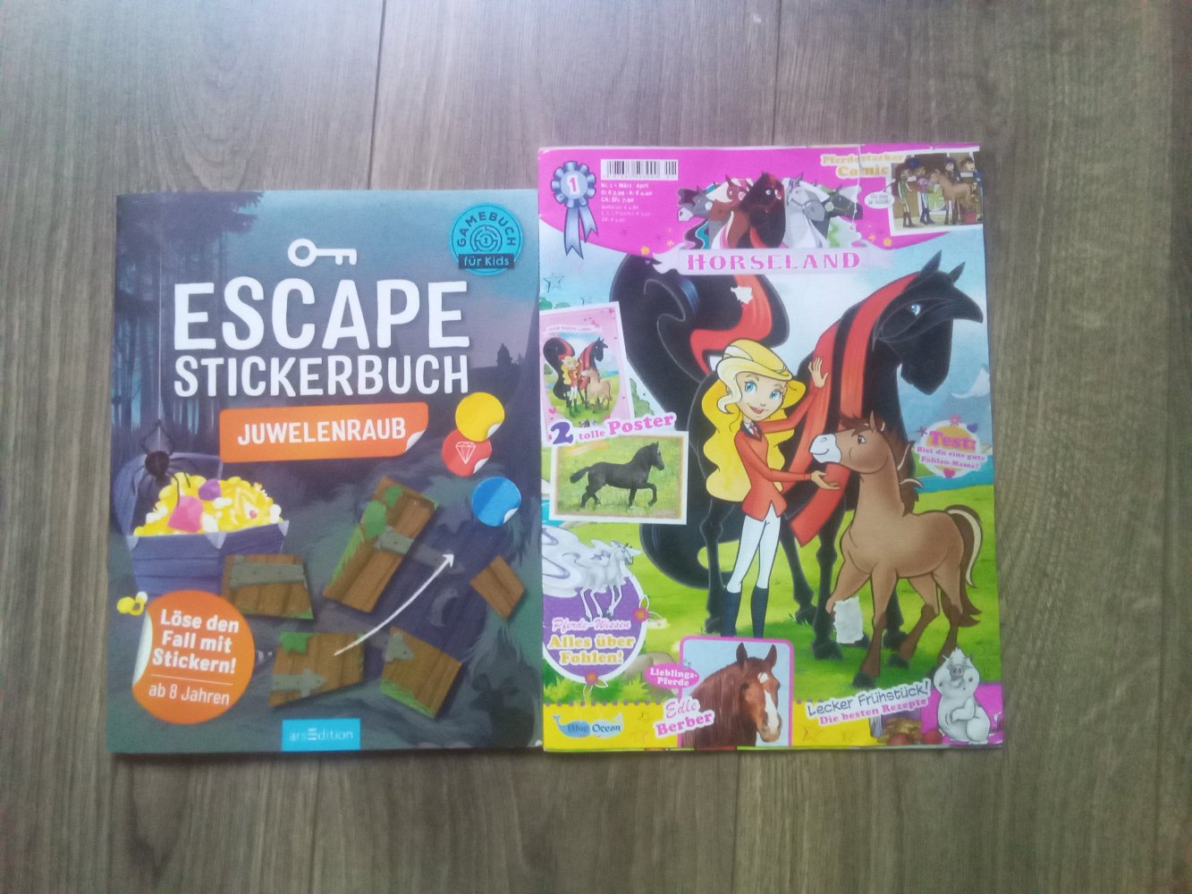 Escape Stickerbuch Juwelenraub Horseland Zeitschrift