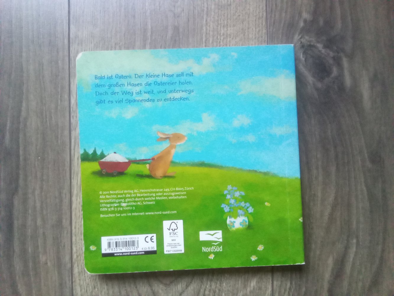 Bald ist Ostern kleiner Hase Pappbilderbuch Frauke Weldin NordSüd