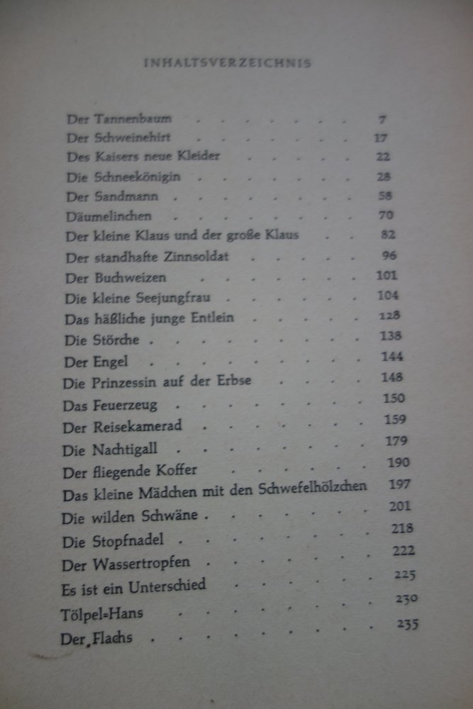 Andersens Märchen Boje Verlag 1959