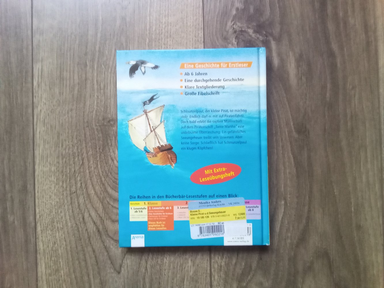 2x Erstleser Bücherbär Piratengeschichten Seeungeheuer ab 6 Pirat