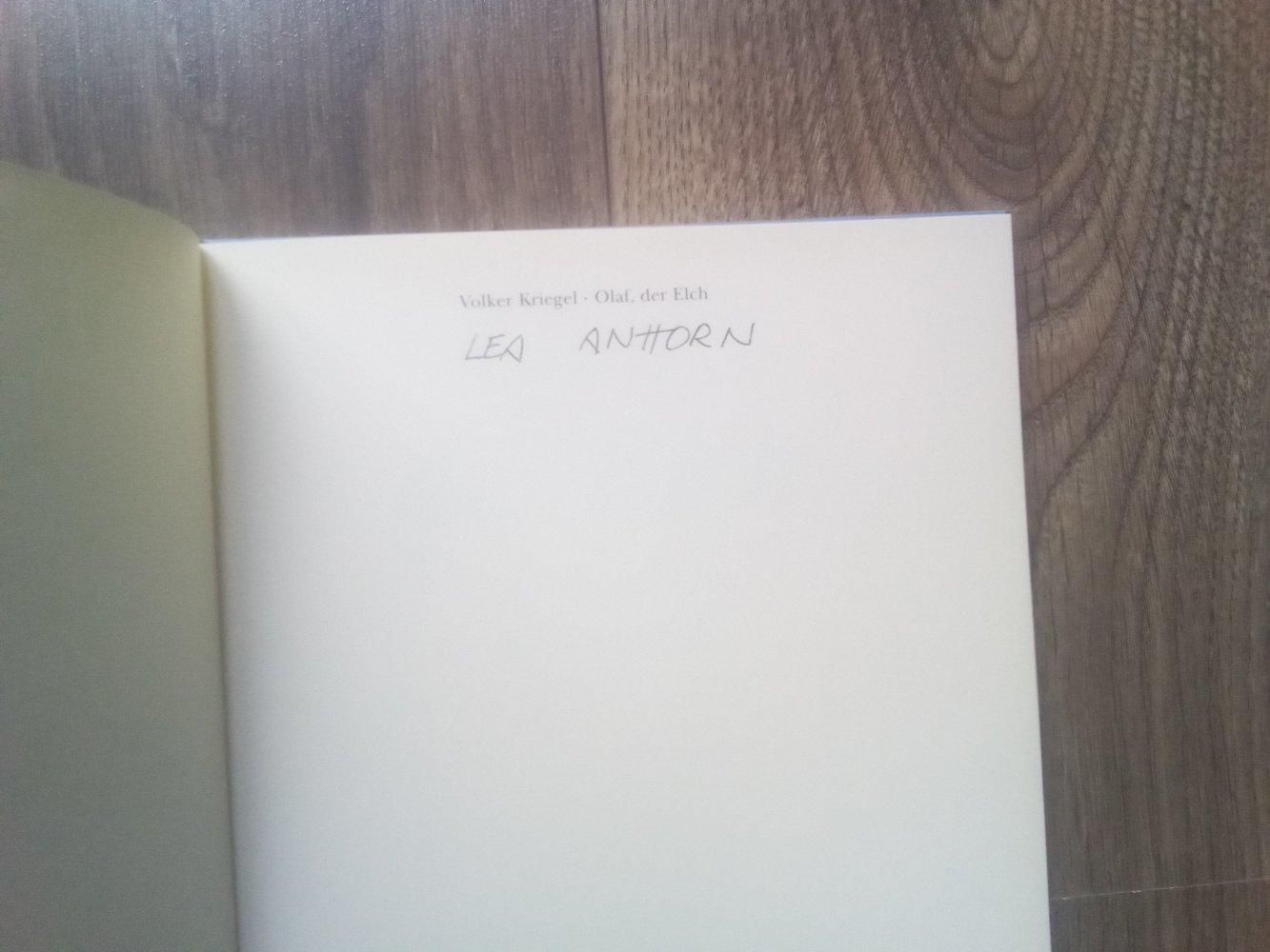 Olaf der Elch Volker Kriegel Haffmans Verlag Buch Weihnachten