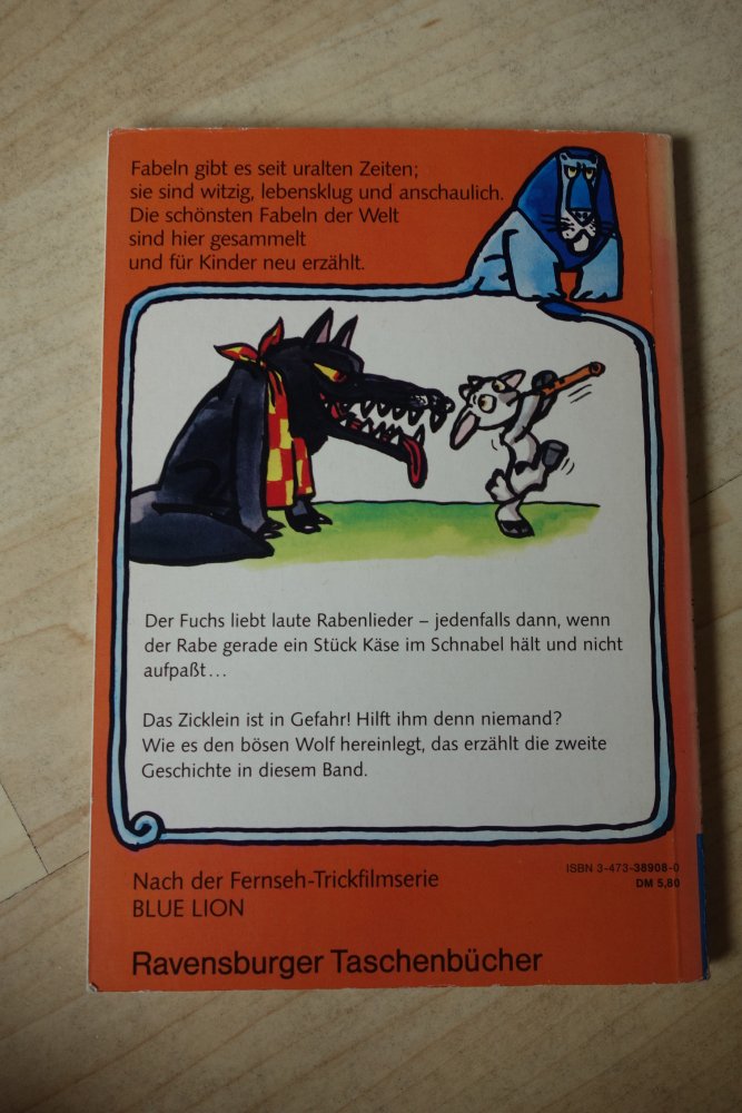 Sing nicht mit vollem Schnabel Rabe der Wolf und das Zicklein Fabel