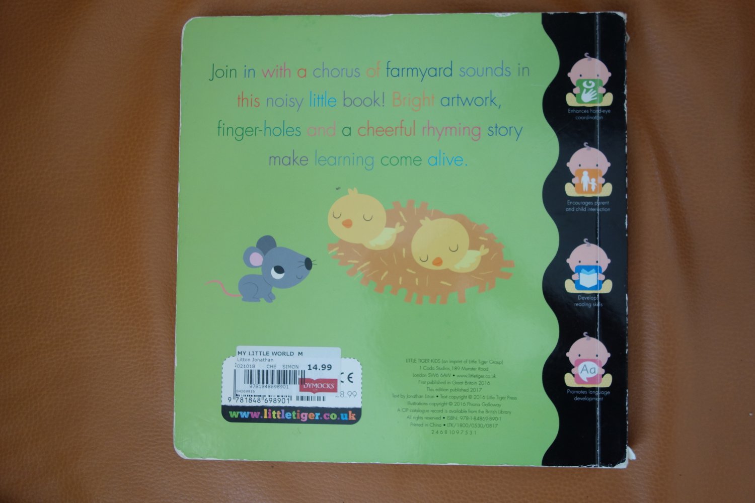 Pappbilderbuch Englisch Moo a noisy farmyard tale Jonathan Litton