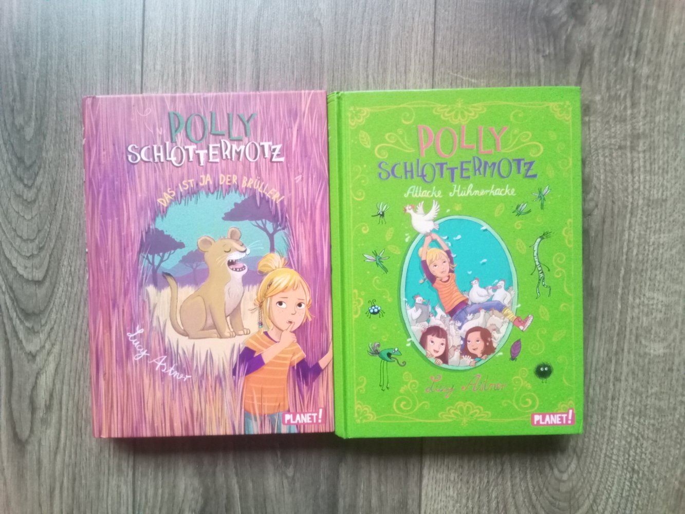 Lucy Astner Polly Schlottermotz Band 1-3 + 6 Buch Rüssel Hühnerkacke Brüller 