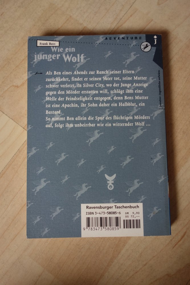 Wie ein junger Wolf Ravensburger Frank Bass Buch Adventure Abenteuer