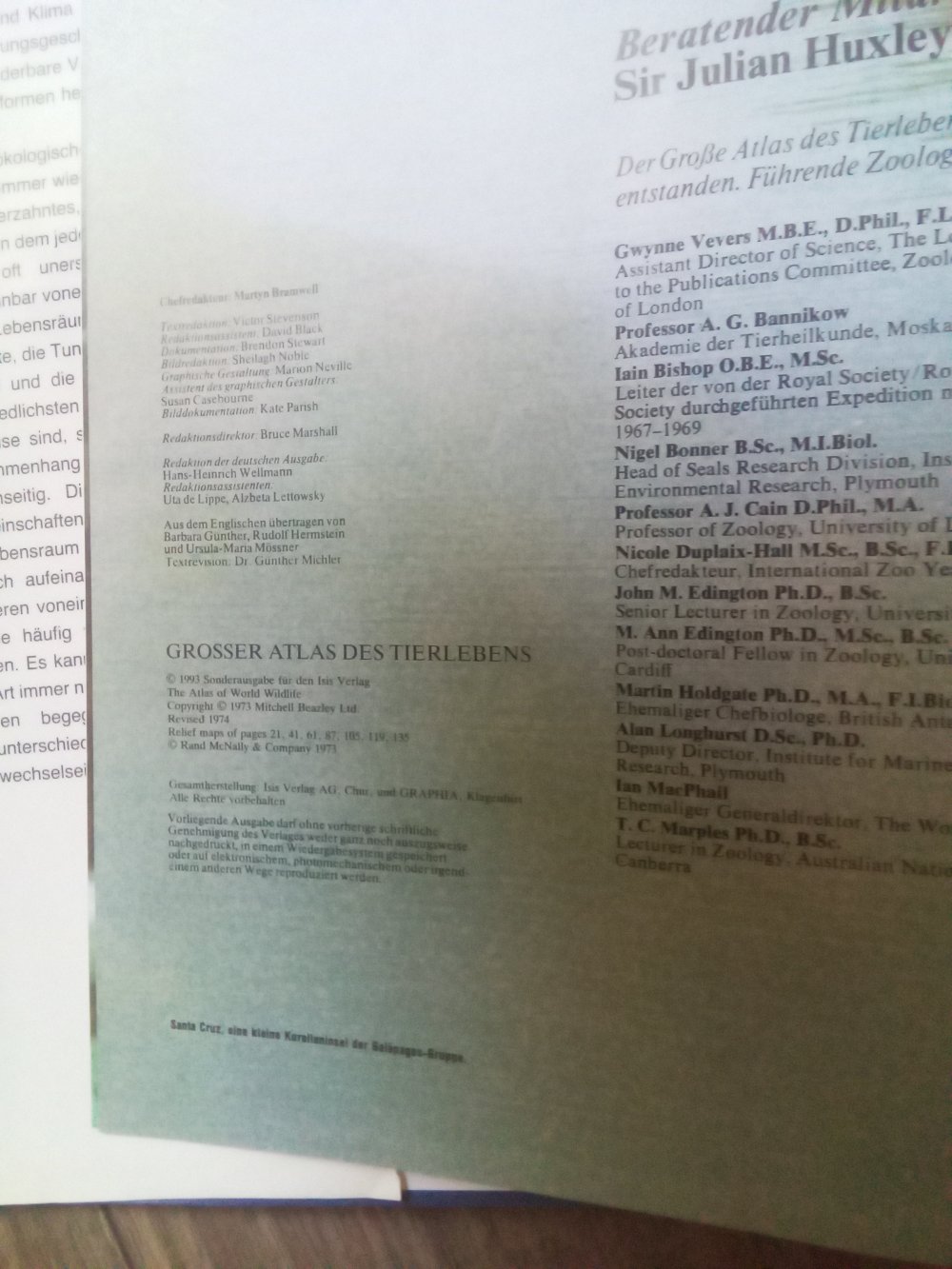 großer Atlas des Tierlebens die faszinierende Tierwelt in ihrer ganzen Vielfalt 