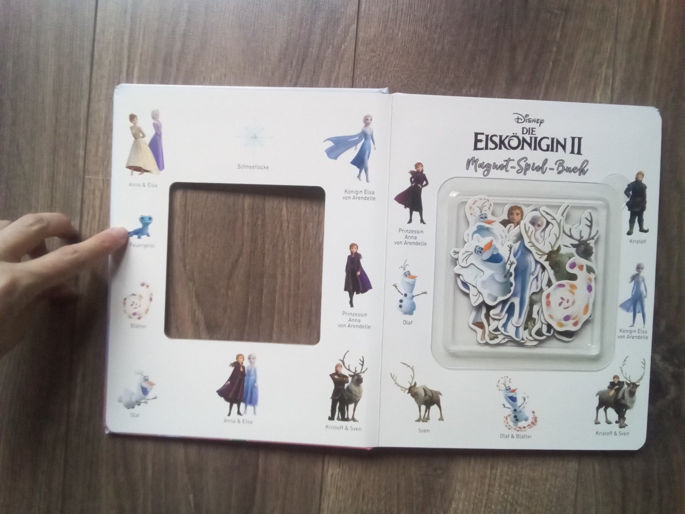 Die Eiskönigin 2 Magnet-Spiel-Buch Buch Anna und Elsa Olaf Frozen