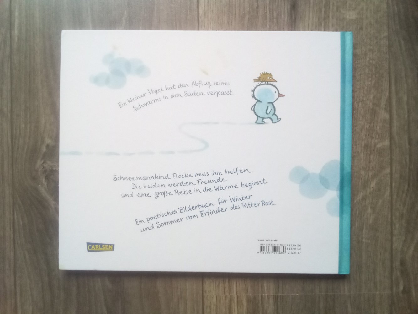 Das Schneemannkind auf Reisen Bilderbuch Jörg Hilbert Carlsen