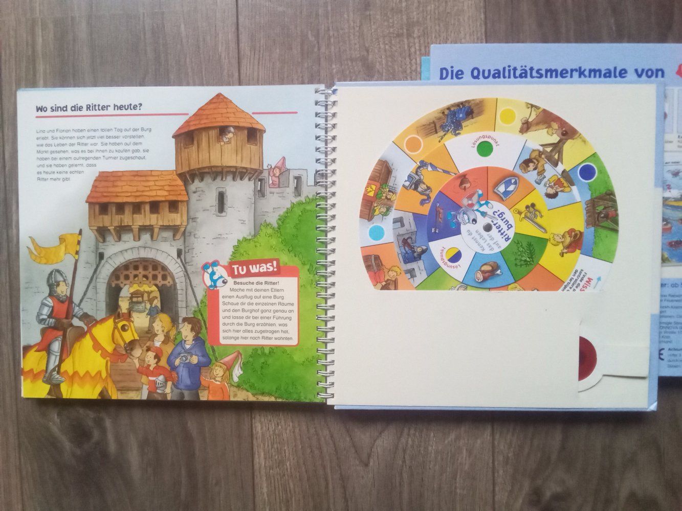 2x Cleverlino Feuerwehr Ritterburg Sachbuch Kinder ab 5 