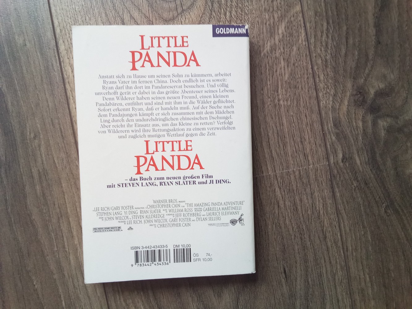 Little Panda A.L. Singer Roman zum Film Buch Goldmann