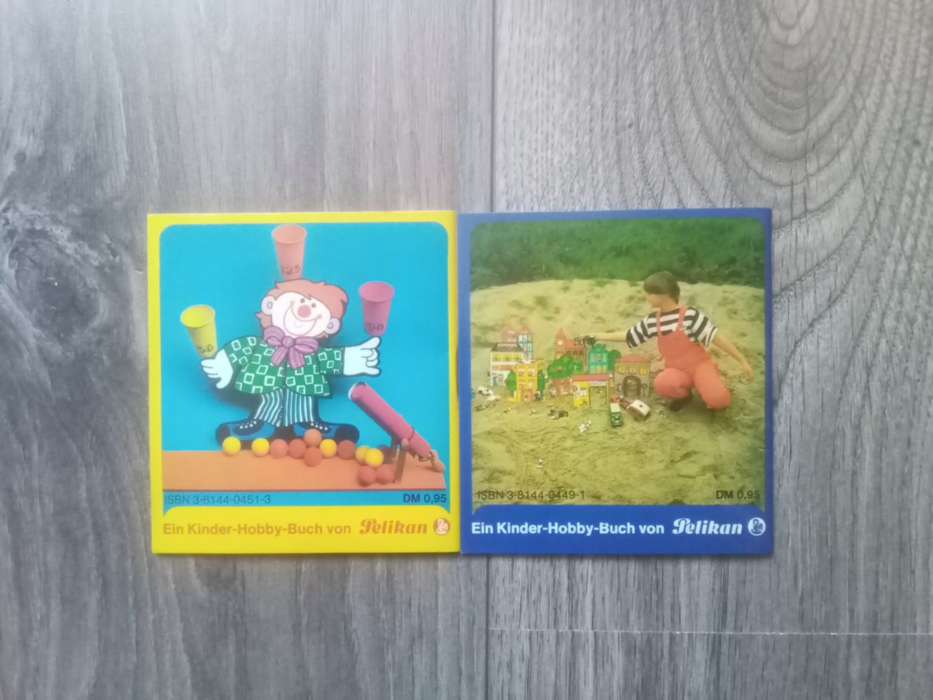 2x Pixibuch Pixi Pelikan Wir basteln eine Stadt Pingpong-Schleuder