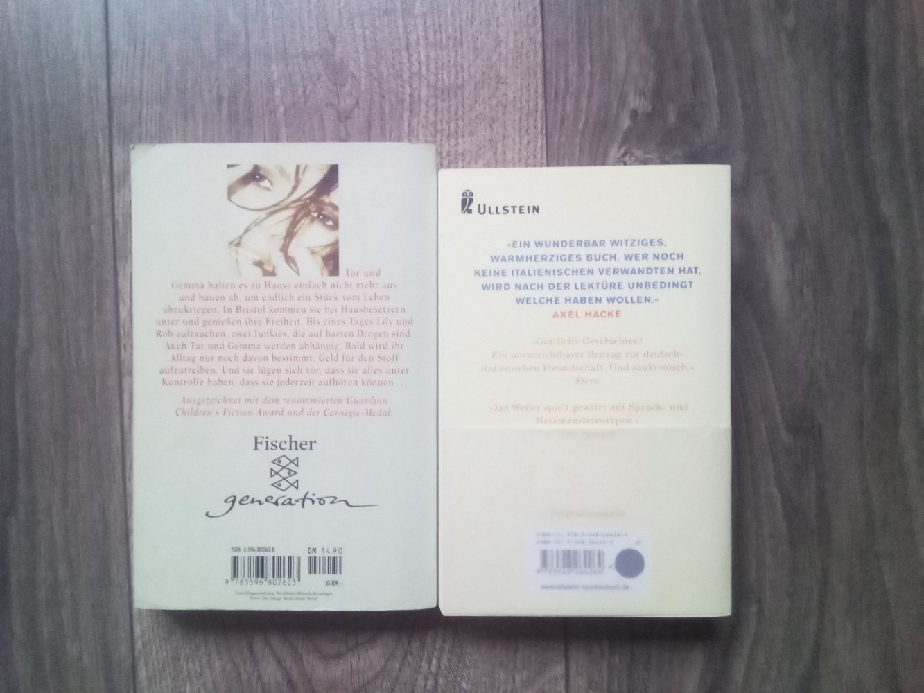 Junk Melvin Burgess Maria ihm Schmeckts nicht Jan Weiler Buch