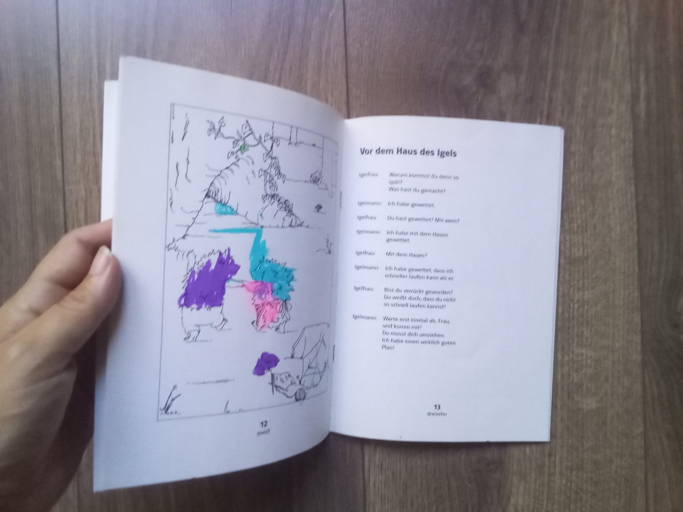 Der Hase und der Igel Klett vereinfachte Lesetexte ausmalen 1. + 2. Klasse Lektüre 