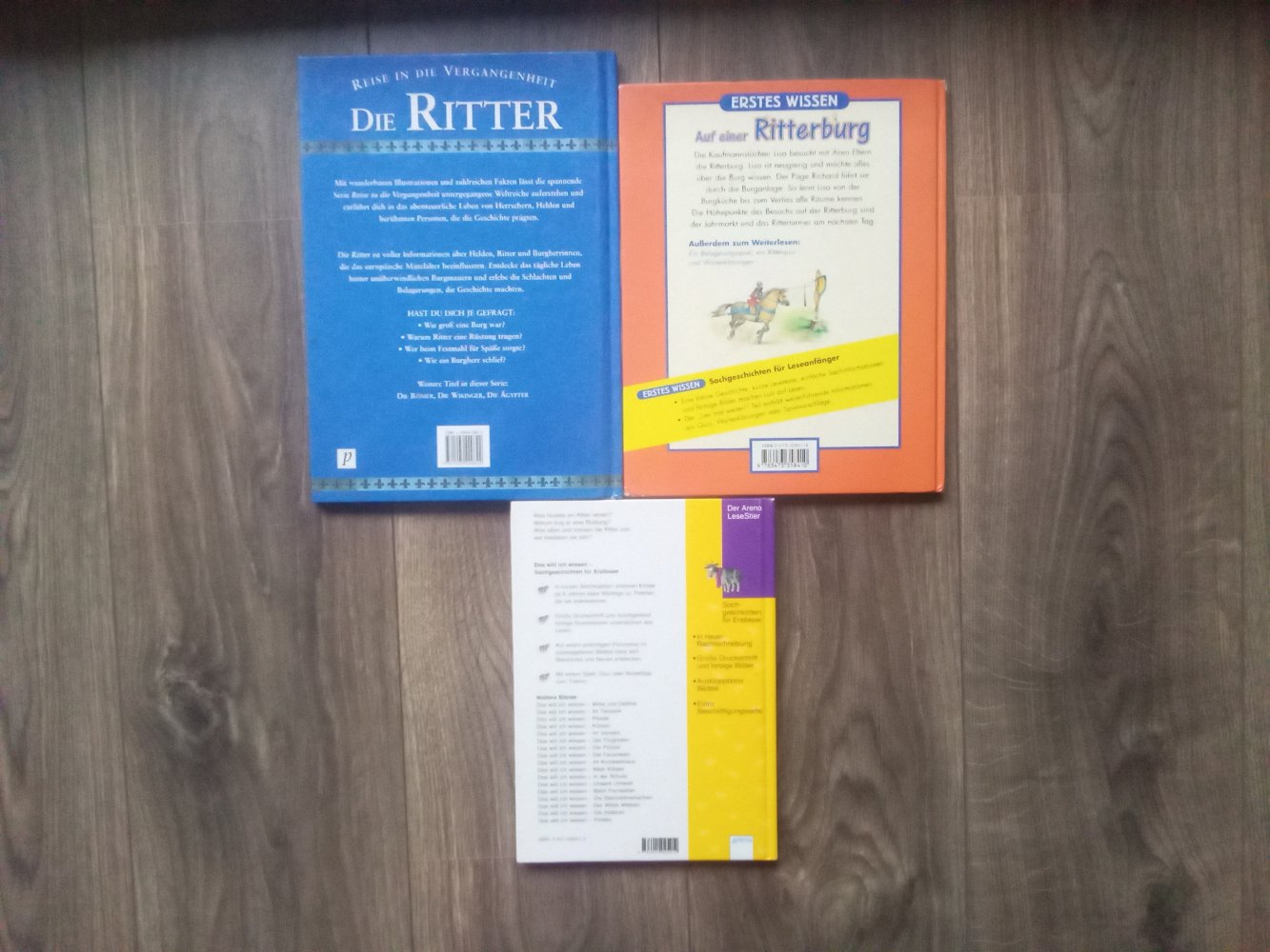 3x Sachbuch Ritter Ritterburg Kinder das will ich wissen Reise in die Vergangenheit 