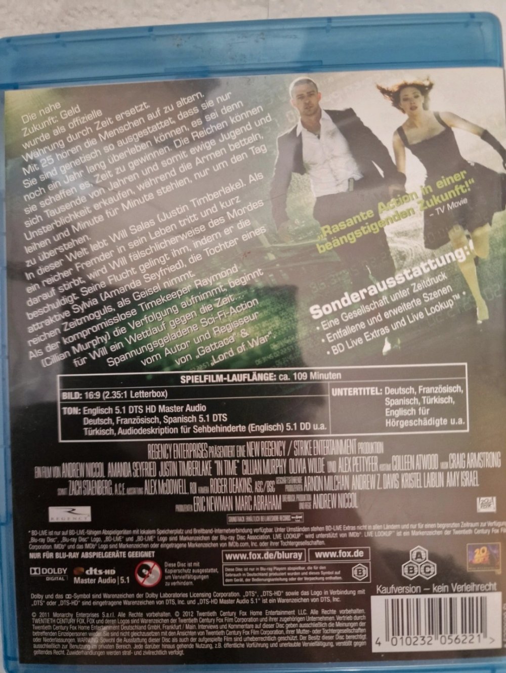 In time deine Zeit läuft ab Film blu-ray