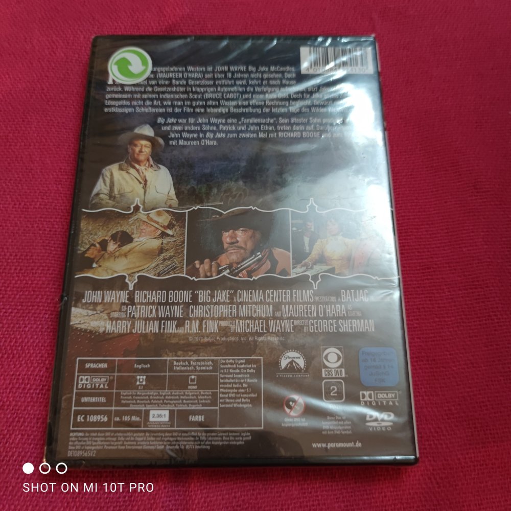 Big Jake mit Filmplakat. - rar