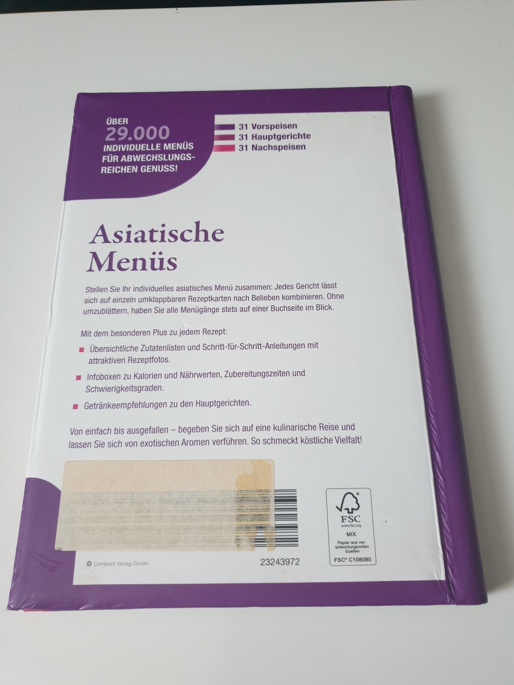 Italienische Menüs  + Asiatische Menüs