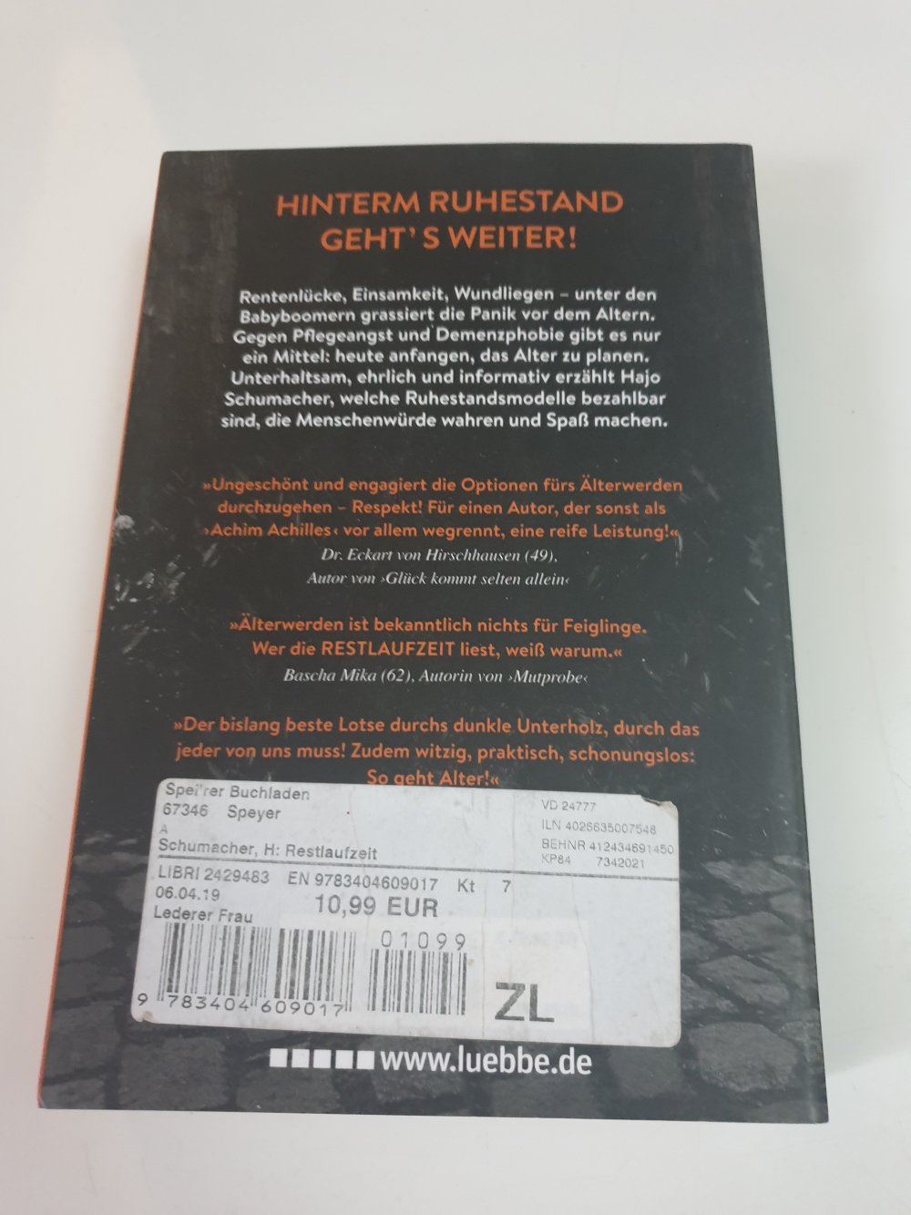 Restlaufzeit - Hajo  Schumacher